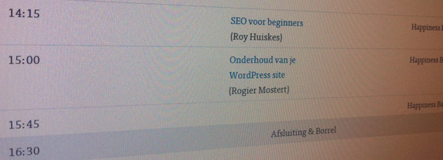 Programma WordCamp NL 2012